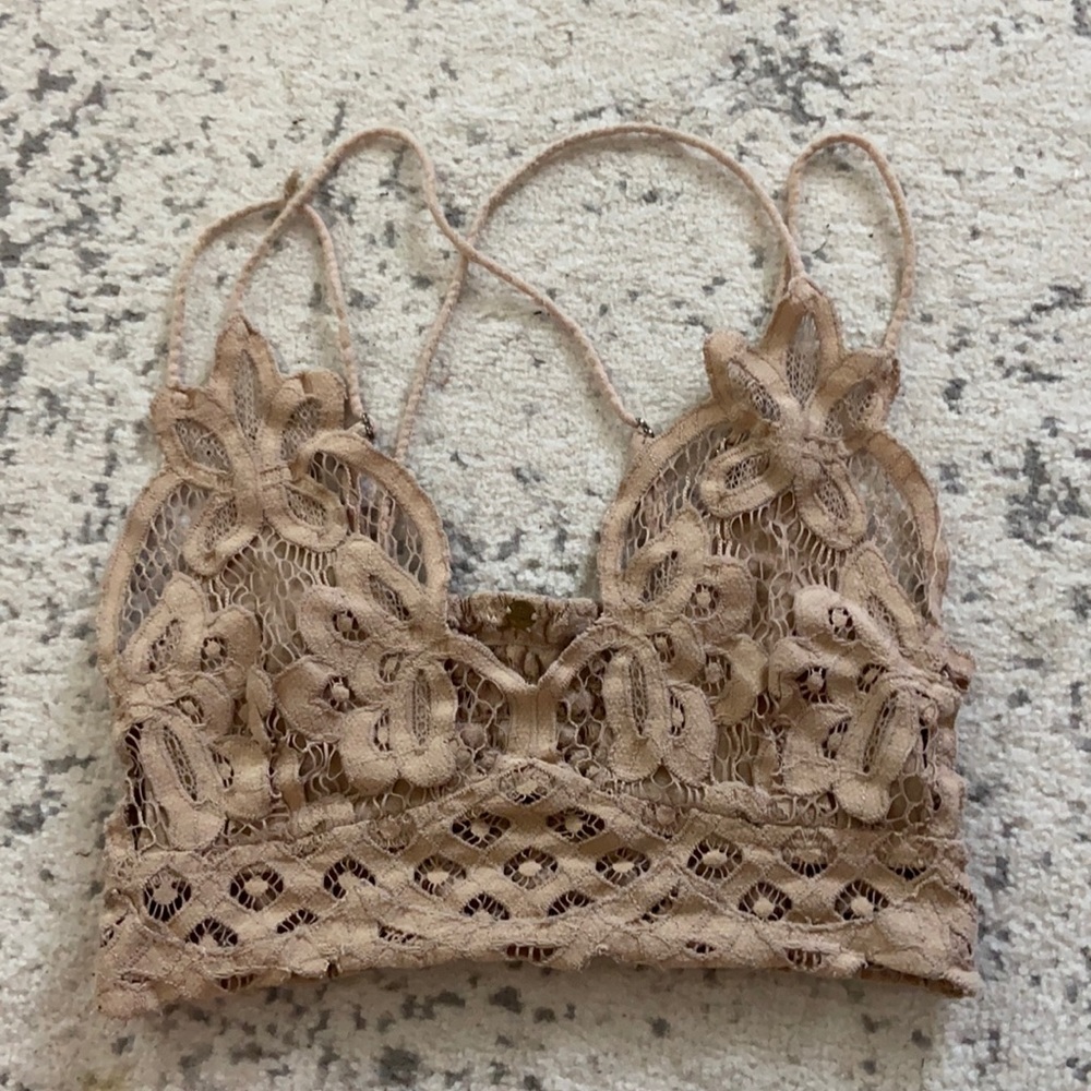 Tan Free People bra!!
